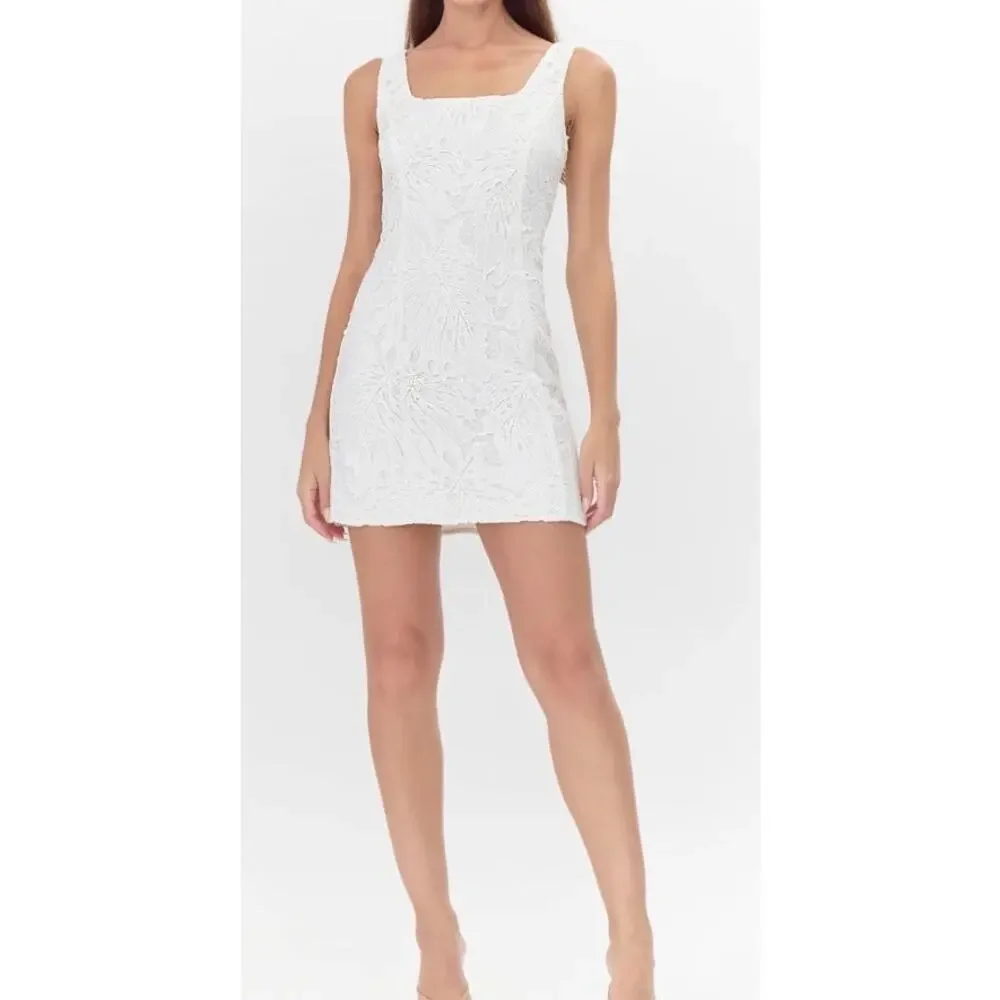 NWT- Adelyn Rae- JULIA 3D LACE MINI DRESS size Large